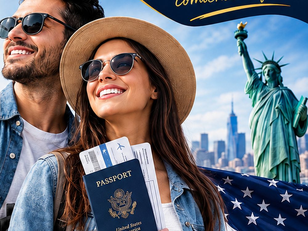 Viajeros con pasaporte listos para su cita consular